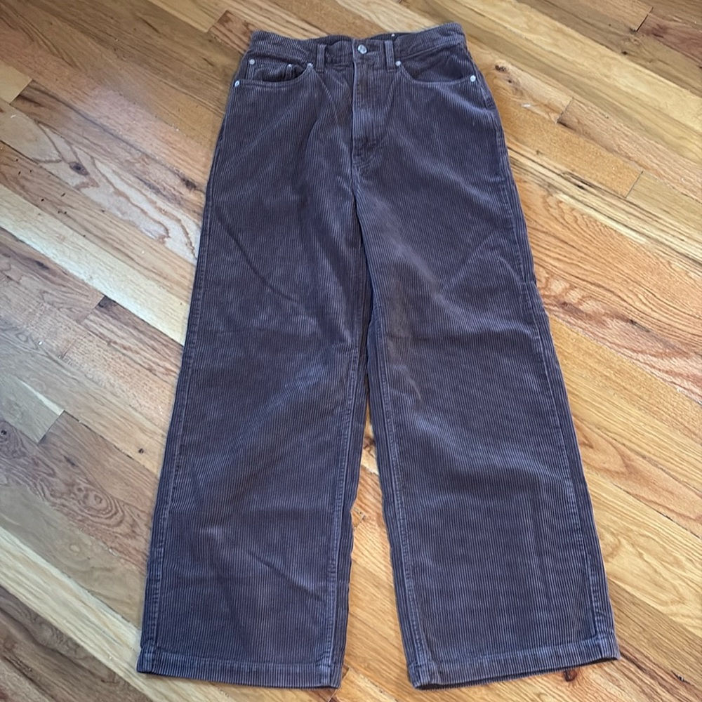 BDG wide leg, brown corduroy pants